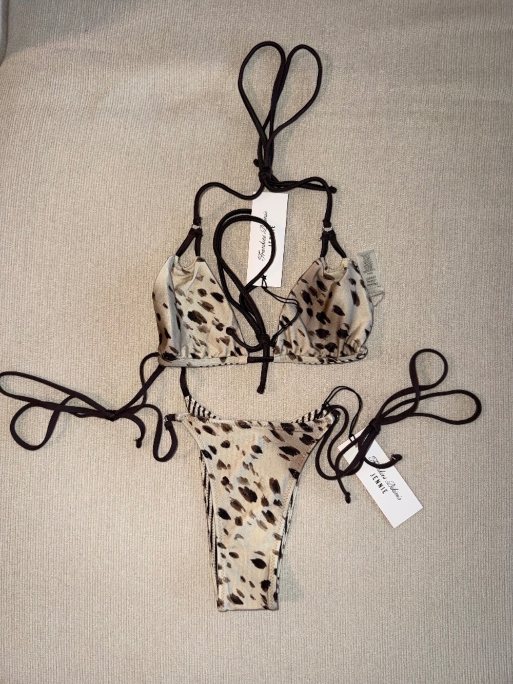 Frankies Bikinis x JENNIE Reversible Bikini Set in Marrakesh - NWT